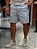 Bermuda Acostamento Azul Claro Masculina 100% Algodão - Imagem 1