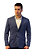 Blazer Malha Lisa Slim Soul  Azul - Imagem 3