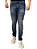 Calça Jeans Skinny Destroyer Visual - Azul Escuro - Imagem 2