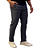 Calça Casual Ogochi Bolso Faca Micro Xadrez Slim Preta - Imagem 3