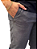 Calça Casual Ogochi Bolso Faca Micro Xadrez Slim Preta - Imagem 5
