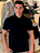 Camisa Polo Calvin Klein Regular Com Friso - Preta - Imagem 1