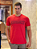 Camiseta Acostamento Detalhe Emborrachado Vermelha - Imagem 1