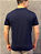 Camiseta Acostamento Escrita Bordada Letra Cursiva Marinho - Imagem 4
