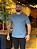 Camiseta Aramis Básica Azul Aluminio - Imagem 1