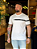 Camiseta Elastano Acostamento Faixa Preta Peito Off White - Imagem 1