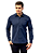 Camisa Soul ML Slim Tricolinho Elastano Marinho - Imagem 5