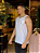 Regata Acostamento Casual Branca - Imagem 1