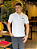 Polo Calvin Klein Slim Smooth Cotton Em Piquet Branca - Imagem 1