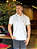 Polo Acostamento Elastano C/ Friso Off White - Imagem 1