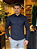 Camisa Calvin Klein ML Slim Cannes Básica Essential Marinho - Imagem 1