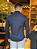 Camisa Calvin Klein ML Slim Cannes Básica Essential Marinho - Imagem 3