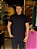 Polo Calvin Klein Logo Punho Preto - Imagem 1