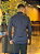 Camisa Aramis Regular Tricoline Liso Stretch Marinho - Imagem 4