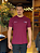 Camiseta Acostamento Estampada Bordo Sangria - Imagem 1