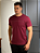 Camiseta Acostamento Casual Bordo Sangria - Imagem 2