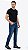 CALÇA MASCULINA JEANS AZUL MEDIA COM ELASTANO - Imagem 1