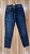 CALÇA JEANS SLIM AZUL ESCURA COM ESTONADO - Imagem 2