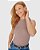 Regata Básica Feminina Gola Alta Em Canelado De Viscose Ref 66036 - Imagem 1