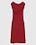 Vestido Midi Feminino Reto Transpassado Fenda Em Malha Creponada 1000136905 - Imagem 2