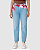 Calça Feminina Reta Cropped Com Lenço Estampado Em Jeans Stretch 1000134223 - Imagem 2