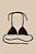 Top Cortininha Listrado Preto - Imagem 1