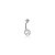 Piercing Umbigo Prata 925 - Imagem 1