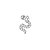 Piercing Tragus Prata 925 Cobra - Imagem 1