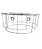 Armação Cúpula Pendente Lustre Duplo 50x45x20 Sisal Macrame - Imagem 1
