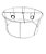 Armação Cúpula Pendente Lustre Duplo 50x45x20 Sisal Macrame - Imagem 4