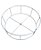 Armação Cúpula Pendente Lustre Duplo 50x45x20 Sisal Macrame - Imagem 6