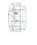 Armação Cúpula Pendente Lustre Duplo 50x45x20 Sisal Macrame - Imagem 8
