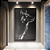Quadro Lobo Moderno 90x60cm Decorativo Para Sala com Moldura - Imagem 2