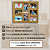 Painel de 8 Fotos 10x15cm Com Vidro Quadro de Fotos Sala Parede - Imagem 6