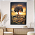 Quadro Decorativo Árvore da Fortuna 60x90cm Moedas de Ouro - Imagem 5