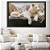 Quadro Leão Branco Nas Montanhas 60x90cm Decorativo Para Sala - Imagem 1