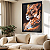 Quadro Decorativo Leoa e Filhote 60x90cm Mãe Protetora - Imagem 1