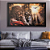 Quadro Leão de Judá e Jesus 60x90cm Com Moldura Decorativo - Imagem 3