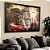 Quadro Leão de Judá e Jesus 60x90cm Com Moldura Decorativo - Imagem 5