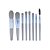 Kit pincel maquiagem 8pcs cores dvs - Imagem 1