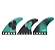 Quilha Futures Honey Comb am1 Medium (Thruster) cor verde - Imagem 2