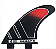 Quilha Bully´s Fcs1 Fibra Ultralight  B5 Medium (Thruster) - Imagem 1