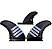 Quilhas Futures Alpha Rasta Large (Twin + Estabilizador) - Imagem 2