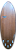 Prancha de Surf PowerLight Round Fish 5'8'' - 35 L - EPS Wood - FCS2 Usada - Imagem 2