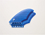 Biquilha Keel Fin Honeycomb cor azul sistema Futures - Marca Super Fins - importada - Imagem 2