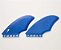 Biquilha Keel Fin Honeycomb cor azul sistema Futures - Marca Super Fins - importada - Imagem 3