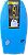Prancha de Bodyboard Genesis Modelo GSX  39" - Azul/Laranja - Bat Tail - Imagem 1