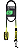 Leash Dakine Kainui Team  6 'X 1/4  6,5 mm Electric - Imagem 1