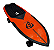 Skate Simulador de Surf PRO SURFER - Orange - ULTRA LIGHT - Baloon - Imagem 3