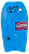 Bodyboard Genesis | Modelo Extreme | Azul-Rosa | Crescent Tail - TAM 39'' - Imagem 1
